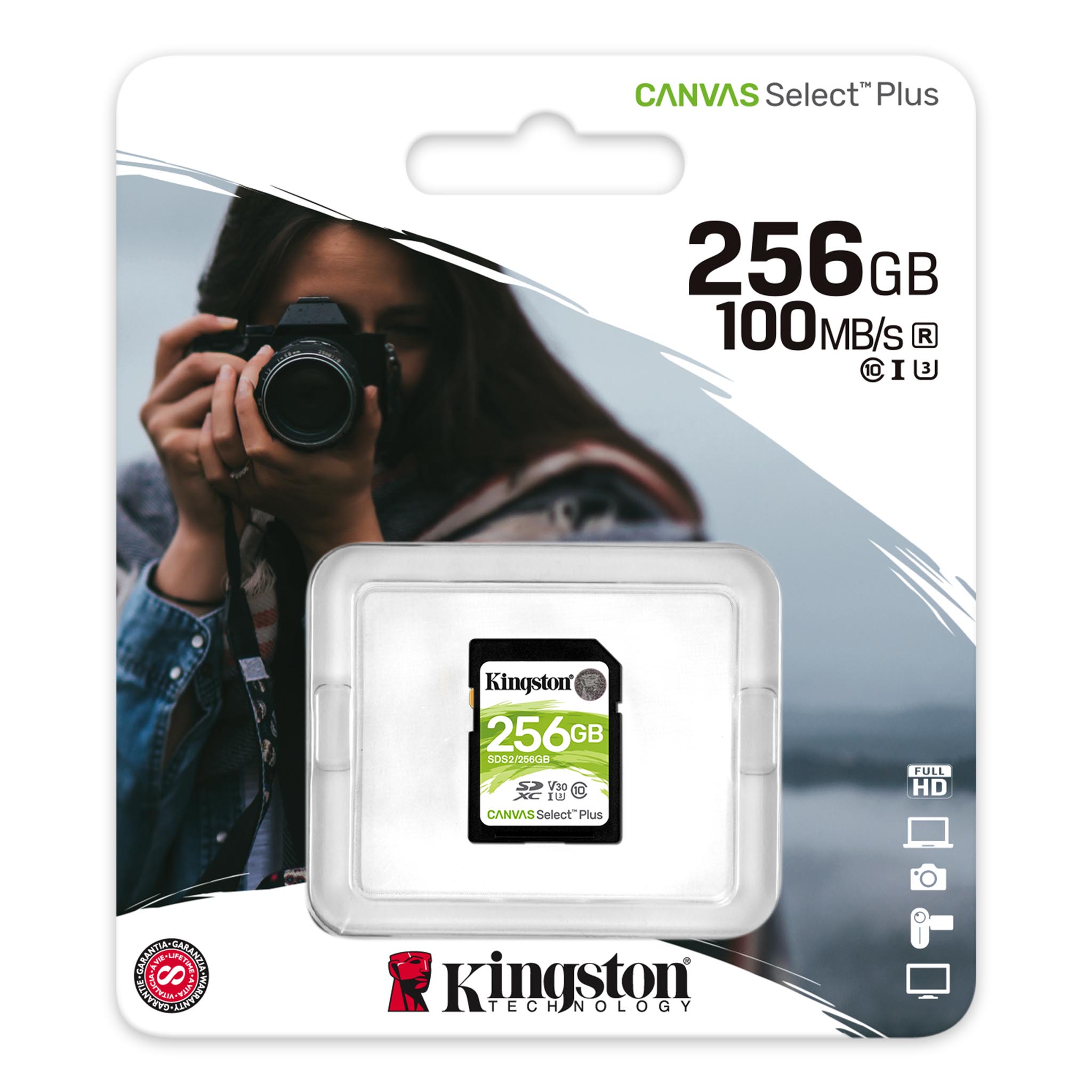 Kingston Canvas Select Plus SD UHS-I Speicherkarte 256GB