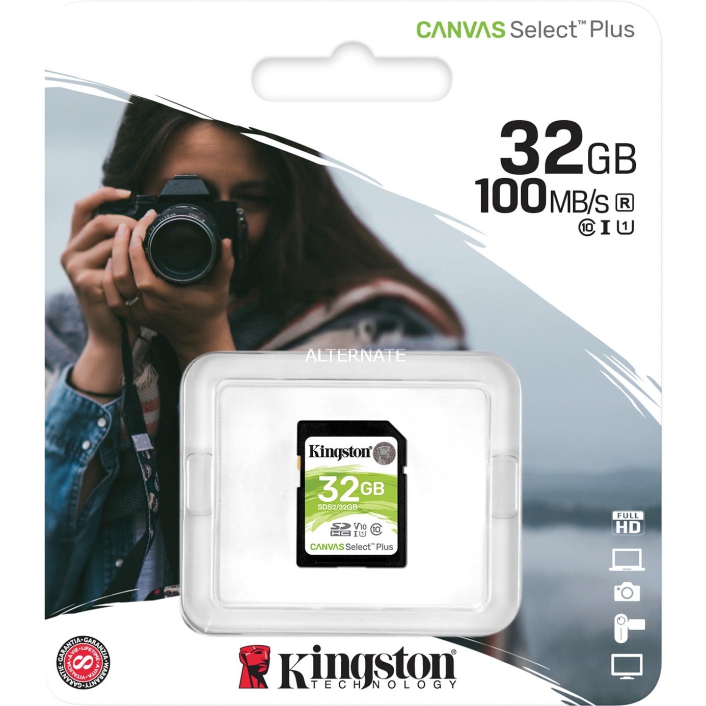 Kingston Canvas Select Plus SD UHS-I Speicherkarte 32GB