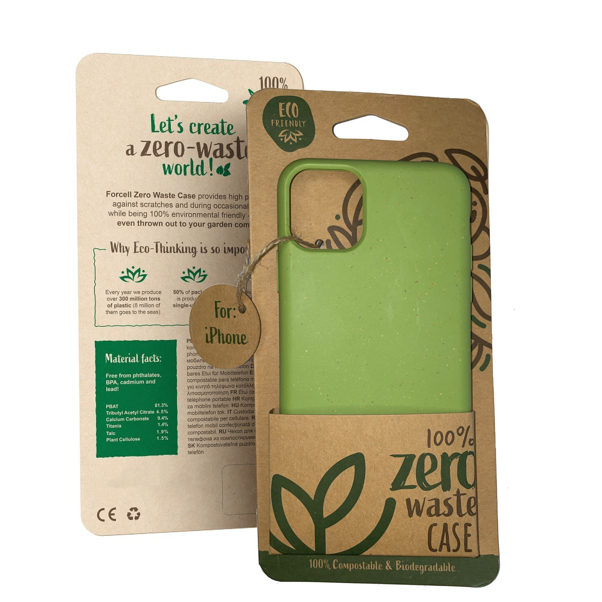 Nachhaltige Handyhülle Kompostierbare Eco Friendly Für iPhone 11 Pro Grün