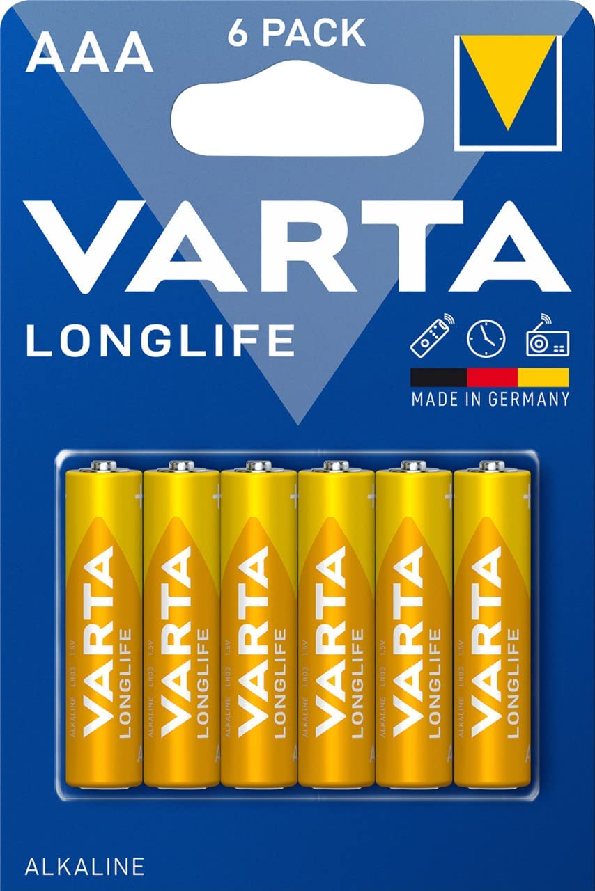 6 x Varta Longlife LR03/AAA 4103 Batterie