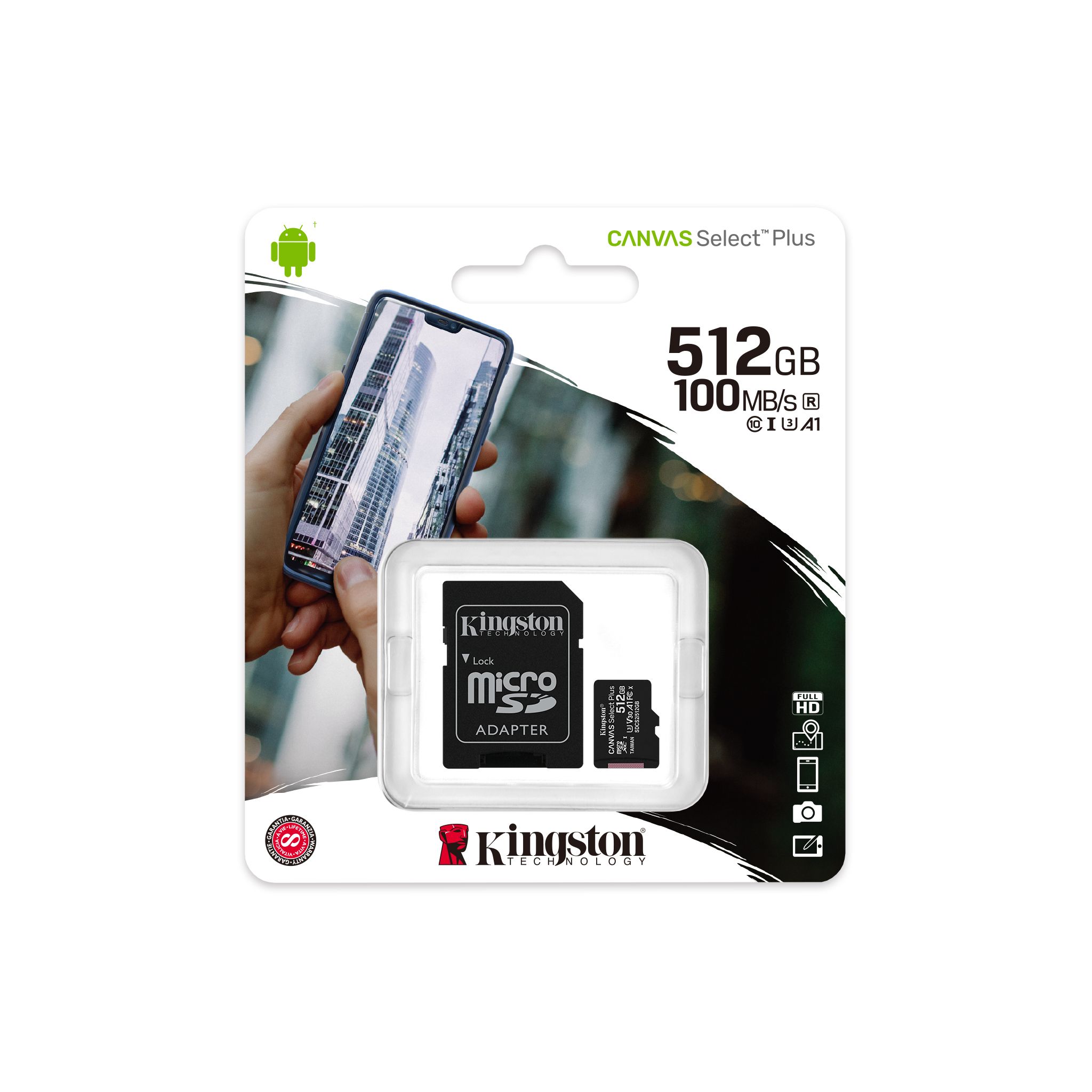 Kingston Canvas Select Plus microSD Class 10 Speicherkarte 512GB