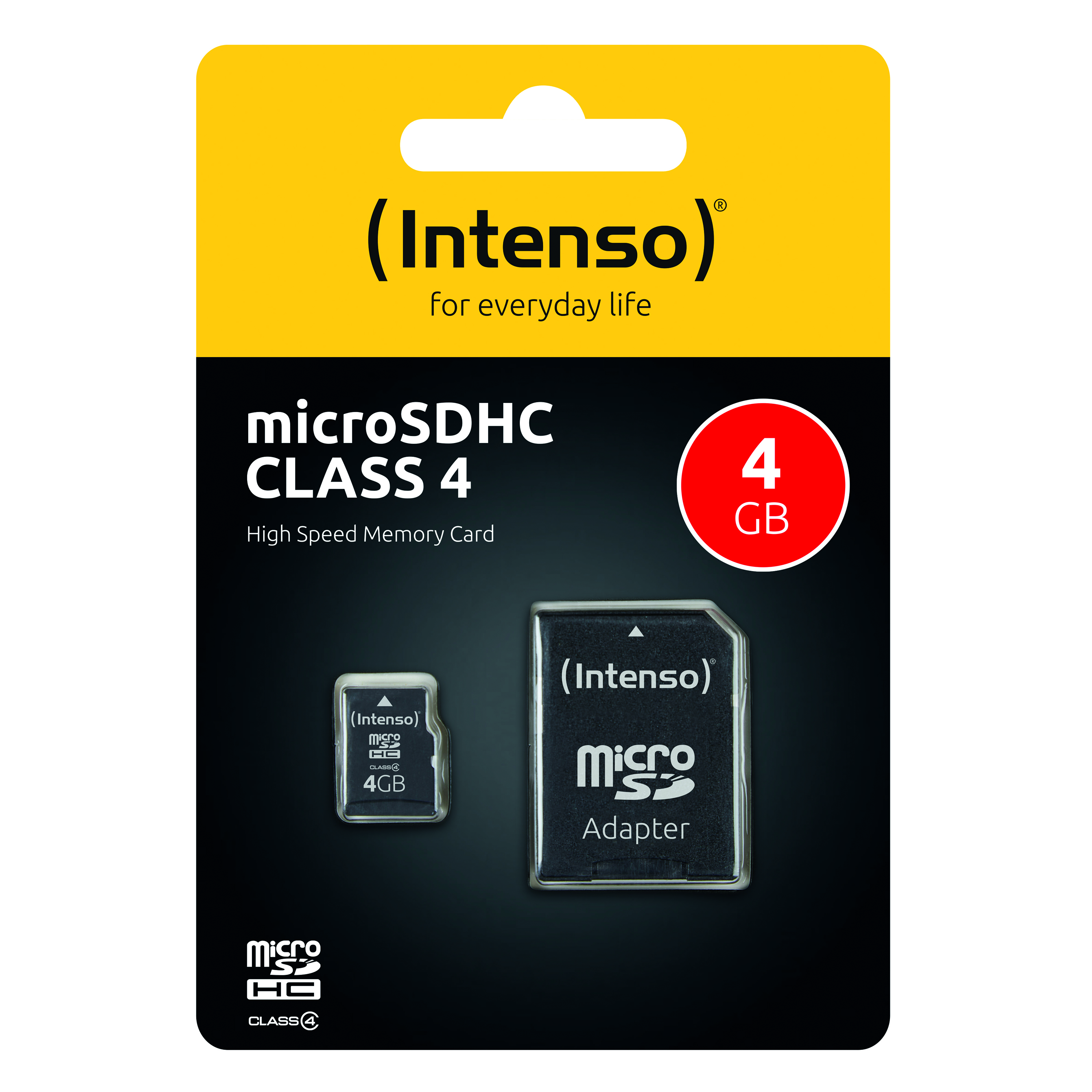 Intenso Micro SD Speicherkarte  Class 4 MicroSDHC 4GB