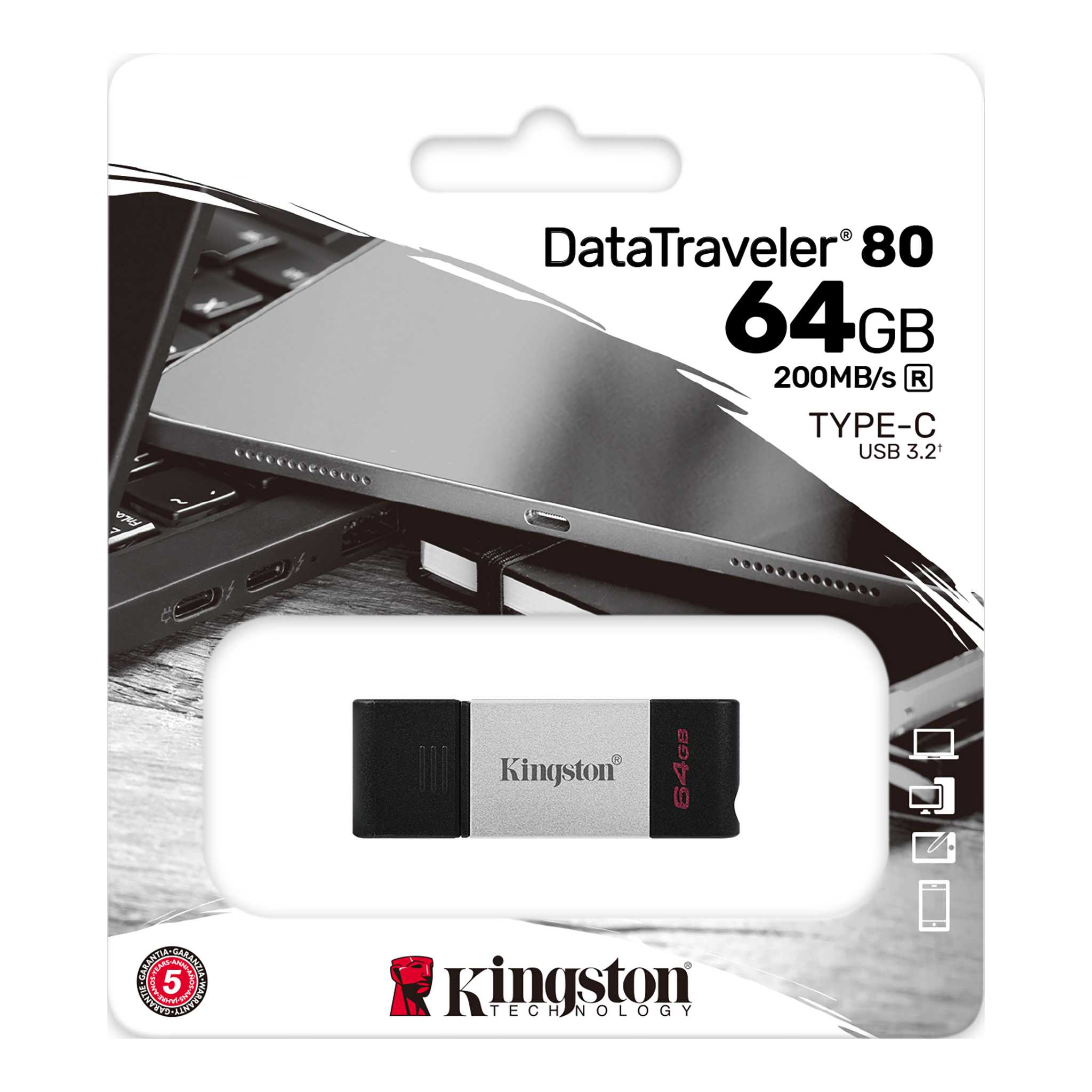 Kingston DataTraveler 80 USB-C USB-Stick 64GB