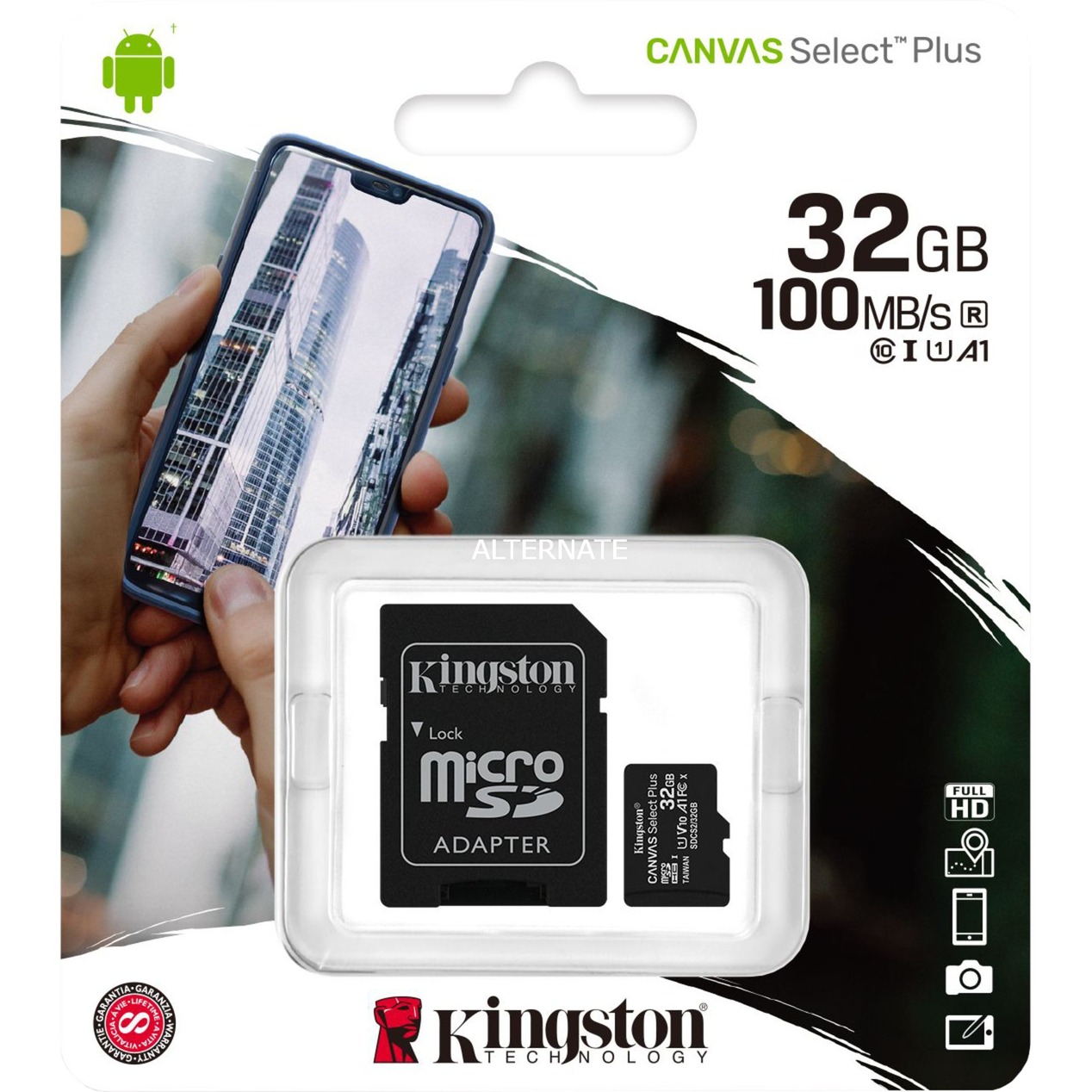Kingston Canvas Select Plus microSD Class 10 Speicherkarte 32GB